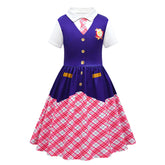 Kids Children Movie Barbie 2023 Delancy Devin Blue Set Outfits Cosplay Costume Halloween Carnival Suit